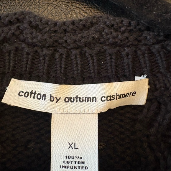 Autumn Cashmere Black Knit Sweater - Picture 4 of 6